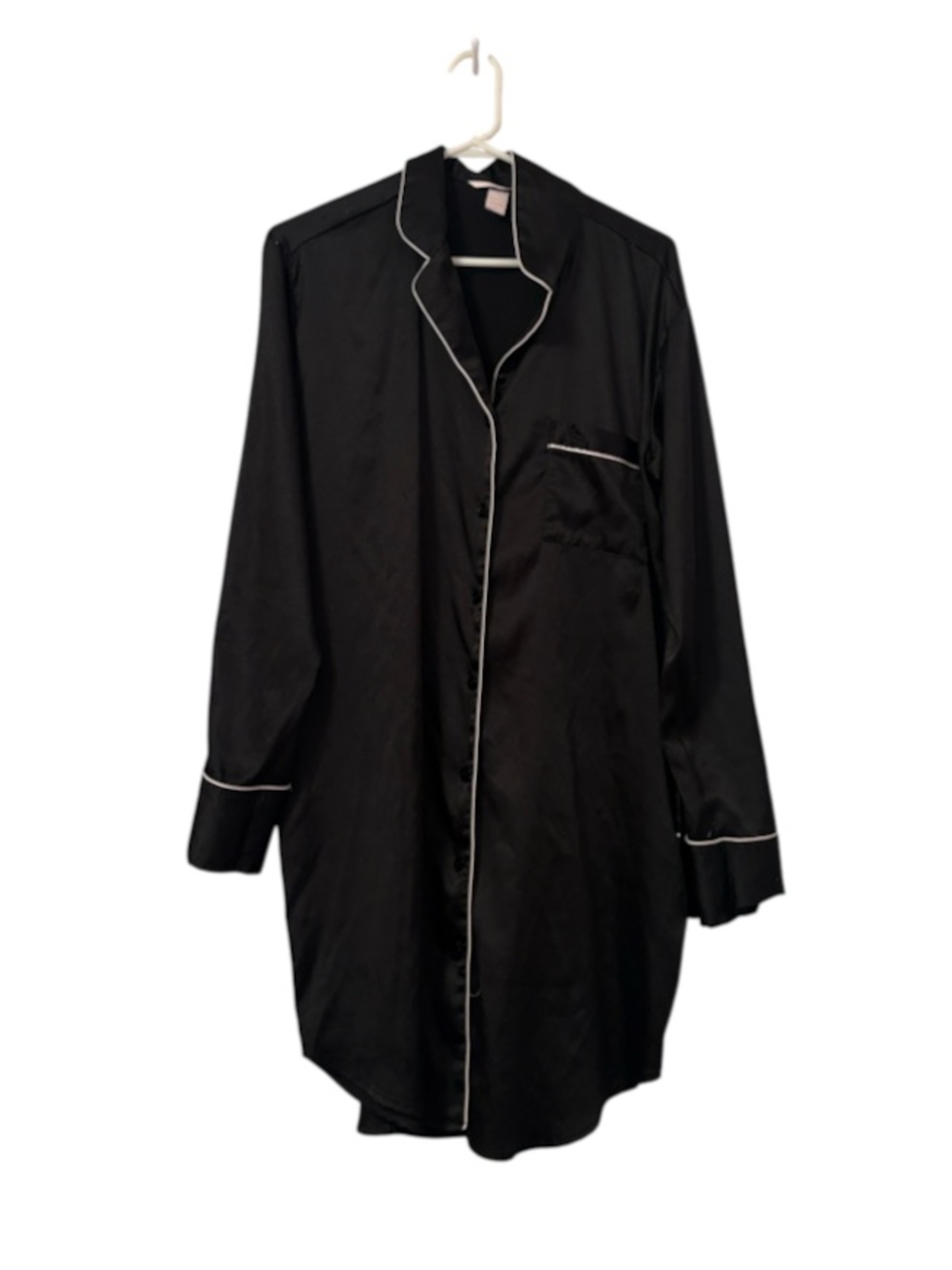 Victoria Secret Satin Long Sleeve Sleep Dress